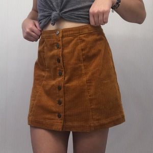Golden/Brown Corduroy skirt